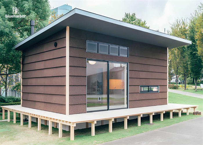 Çelik Çerçeve Prefab Mini Ev Değişen Hava ve Düz olmayan araziye dayanıklılık için